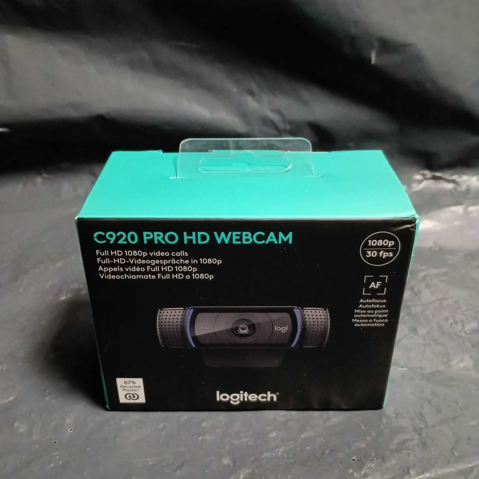 LOGITECH C920 PRO HD WEBCAM – BOXED