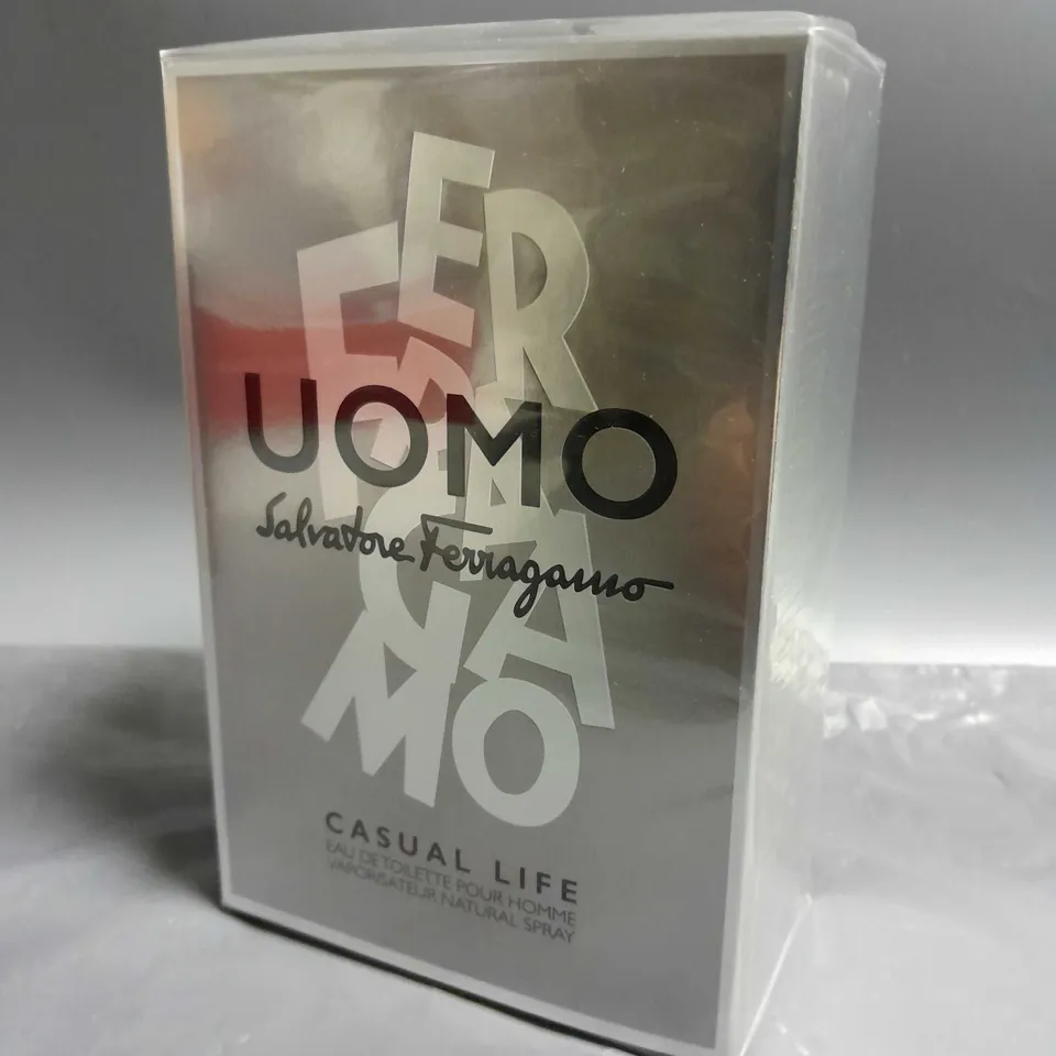 BOXED AND SEALED SALVATORE FERRAGAMO UOMO CASUAL LIFE EAU DE TOILETTE 100ML