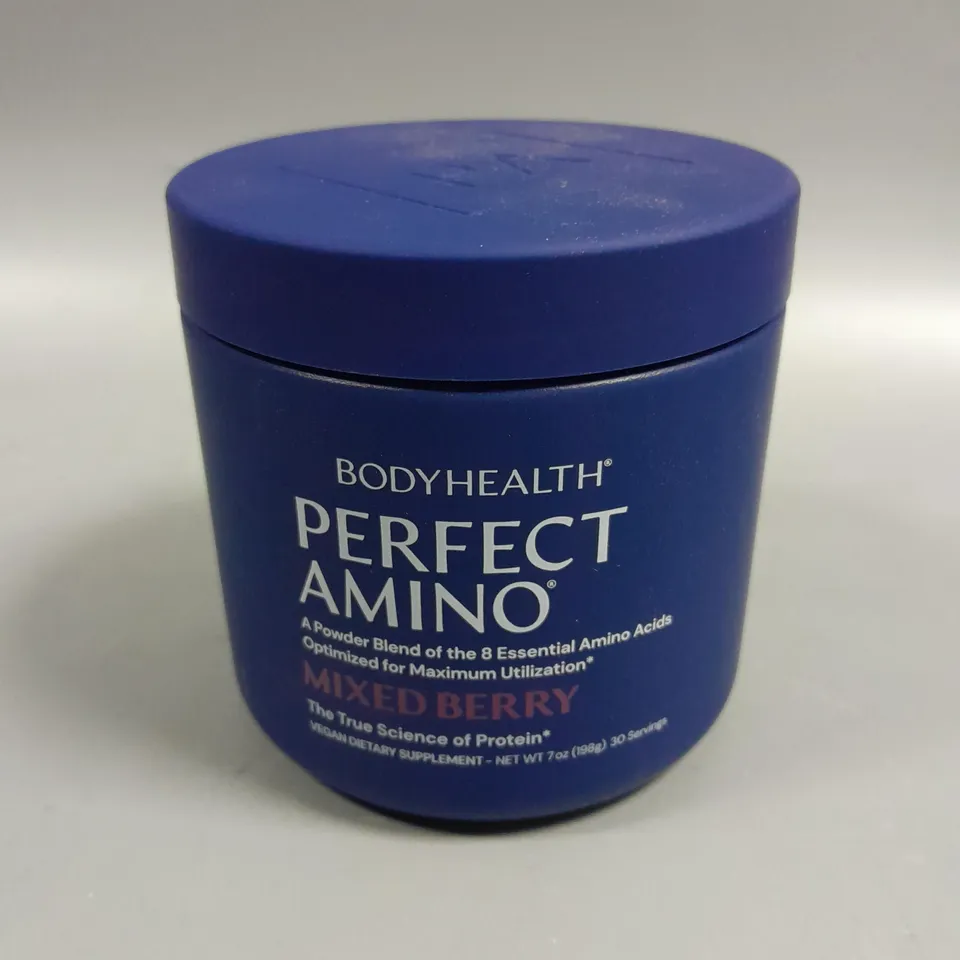 SEALED BODY HEALTH PERFECT AMINO VEGAN DIETARY SUPPLEMENT - MIXED BERRY 198G 