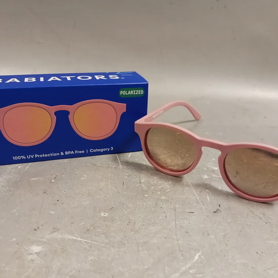 BOXED BABIATORS PINK FRAMED CHILDRENS SUNGLASSES 