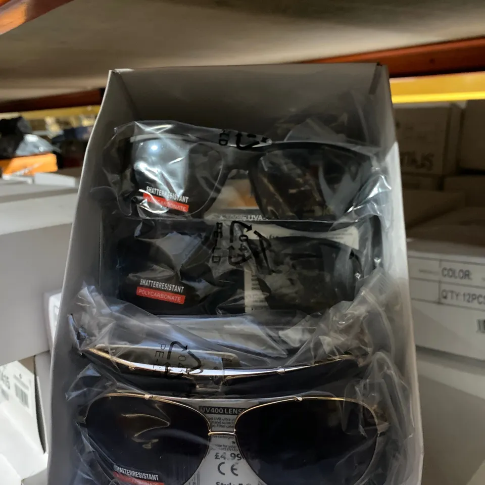 6 BOXES OF 12 BRAND NEW PAIRS OF SUNGLASSES