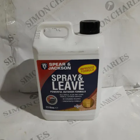 6 SPEAR AND JACKSON SPRAY AND LEAVE 2.5 LITRE