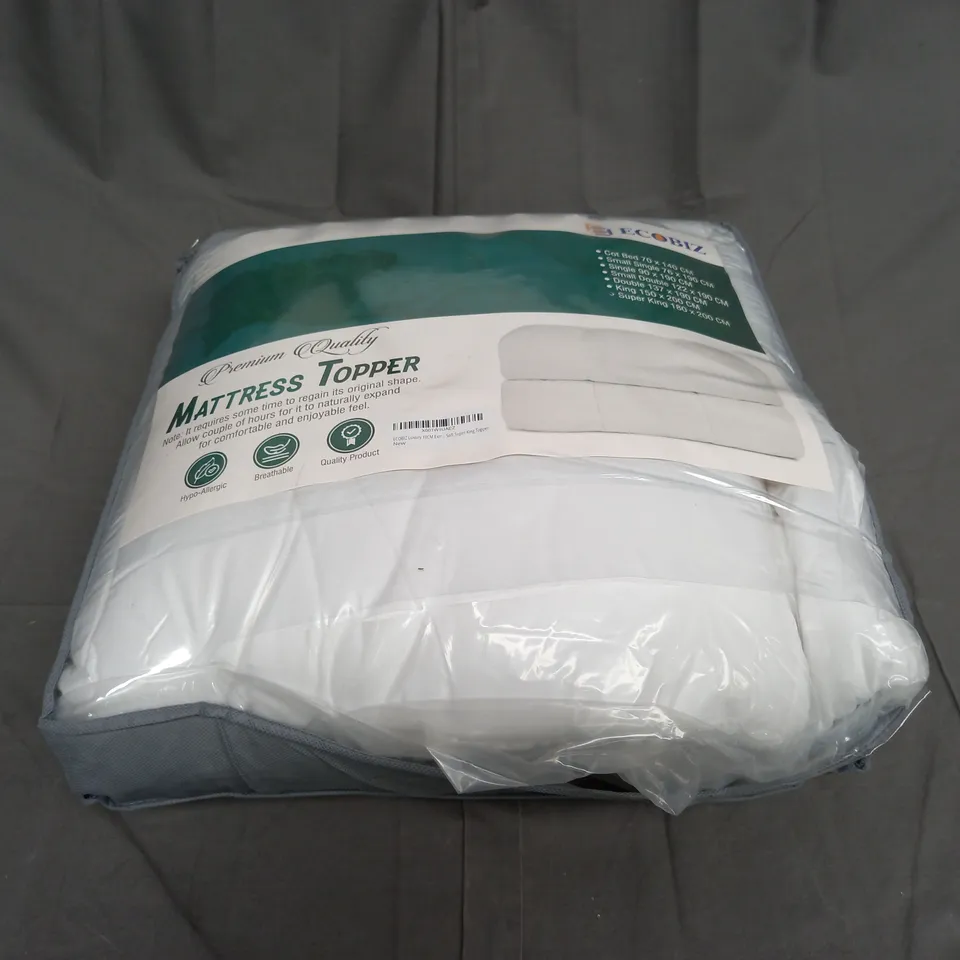 ECOBIZ PREMIUM QUALITY MATTRESS TOPPER - SUPER KING