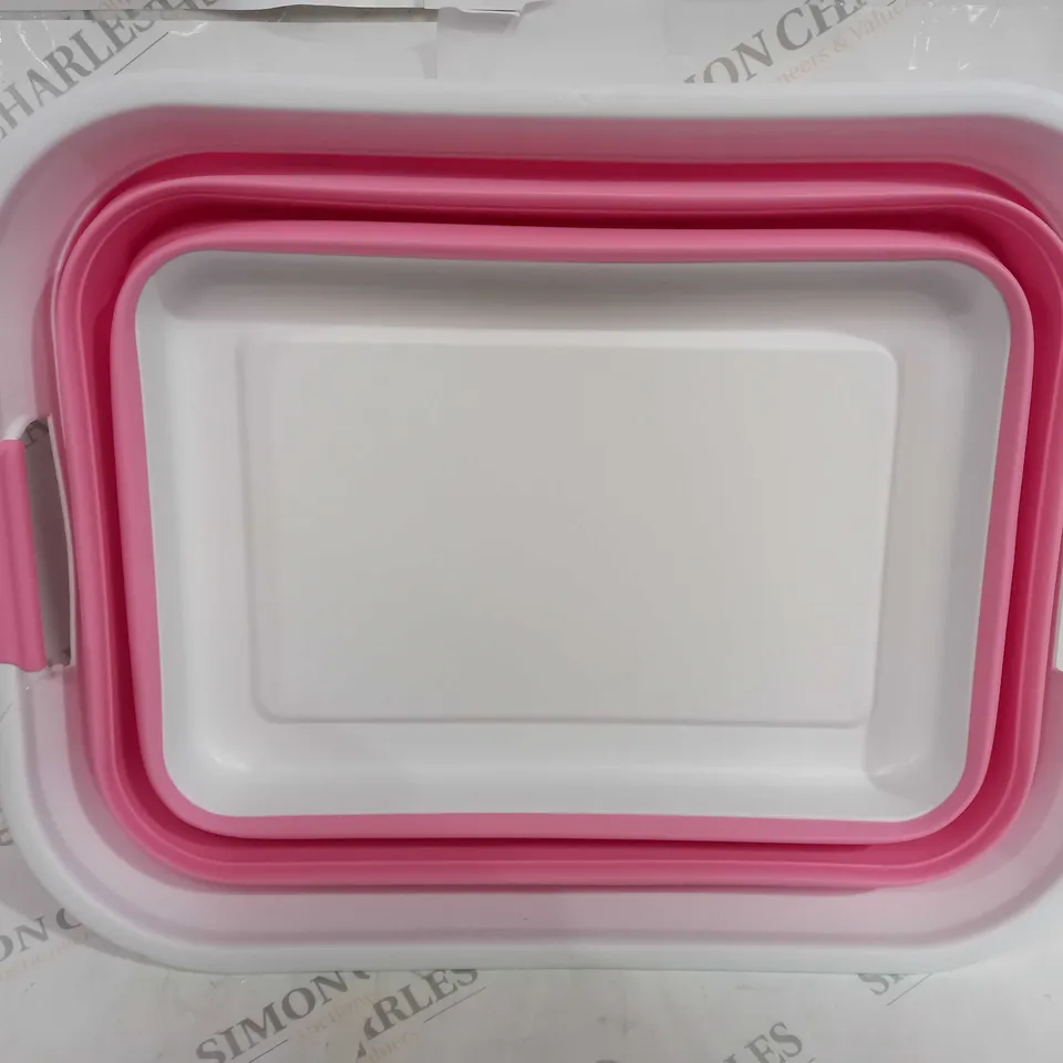 SAMMART COLLAPSIBLE LAUNDRY BASKET - PINK