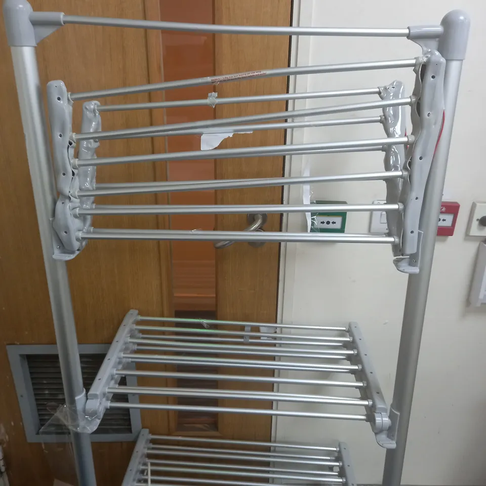 OUTLET ORGANISED OPTIONS 3 TIER HEATED AIRER WITH 21M DRYING SPACE - COLLECTION ONLY