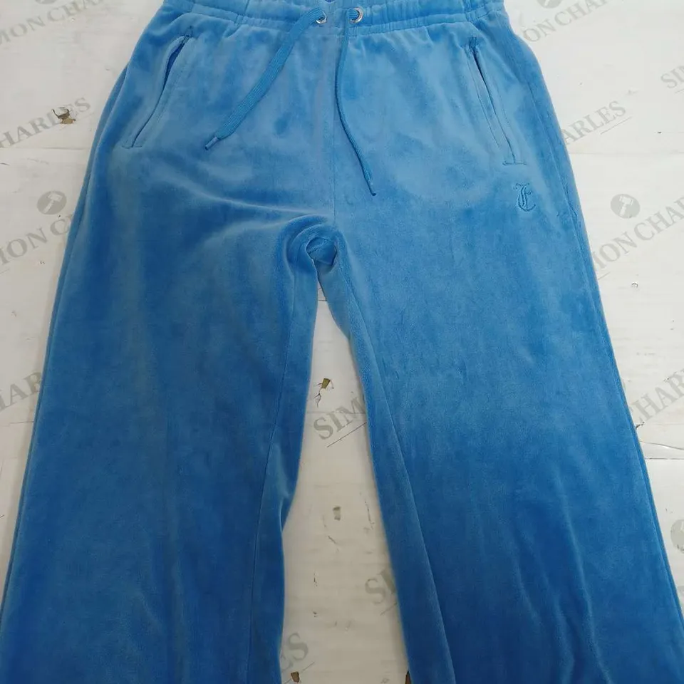 JUICY COUTURE BRIGHT BLUE FLEECE PANTS - XS