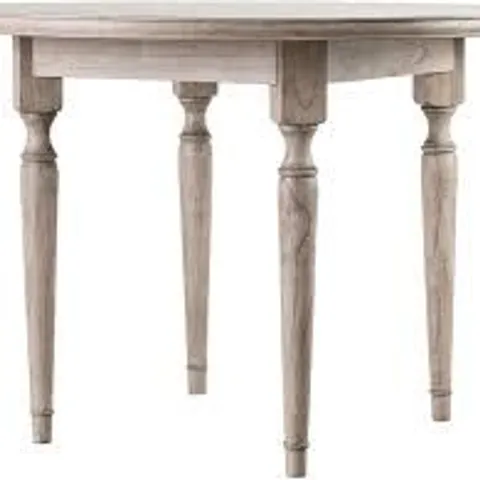 BOXED GALLERY DIRECT MUSTIQUE FRENCH COLONIAL ROUND DINING TABLE WITH PARQUET INLAY FINISH (1 BOX)