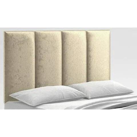 BOXED EMESTINE UPHOLSTERED HEADBOARD - KING SIZE, CREAM (1 BOX)