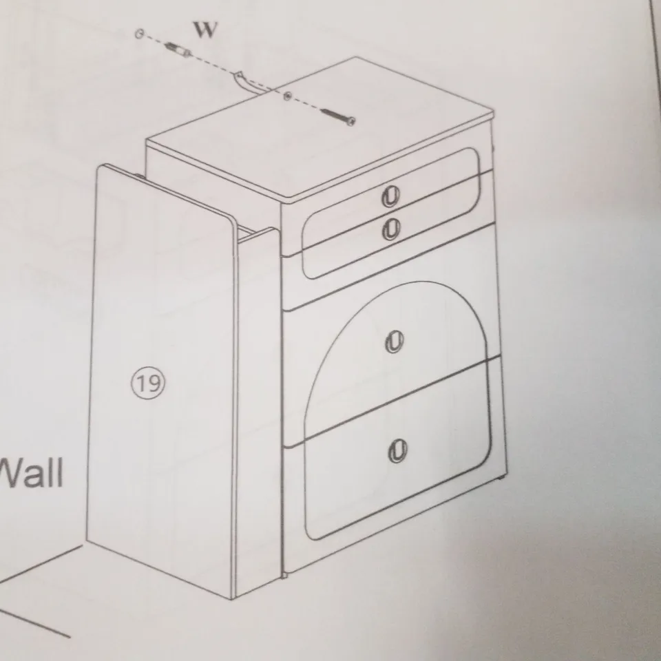 BOXED DRESSING TABLE WITH STORAGE STOOL - WHITE (2 BOXES)