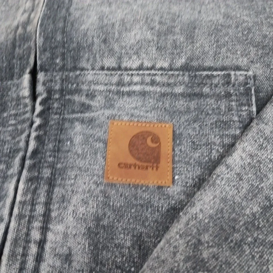 CARHARTT DENIM HOODED JACKET - SIZE S