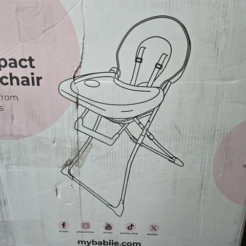MY BABIIE COMPACT HIGHCHAIR - ROSE BLUSH