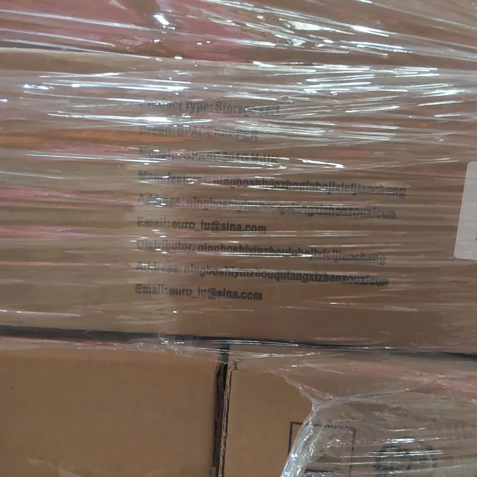 PALLET CONTAINING A VERY LARGE QUANTITY OF BOXED STORAGE CARTS
