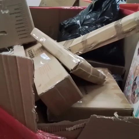 PALLET OF ASSORTED HOUSEHOLD GOODS AND PRODUCTS TO INCLUDE;MONITOR,SIT AND SPIN TOY,