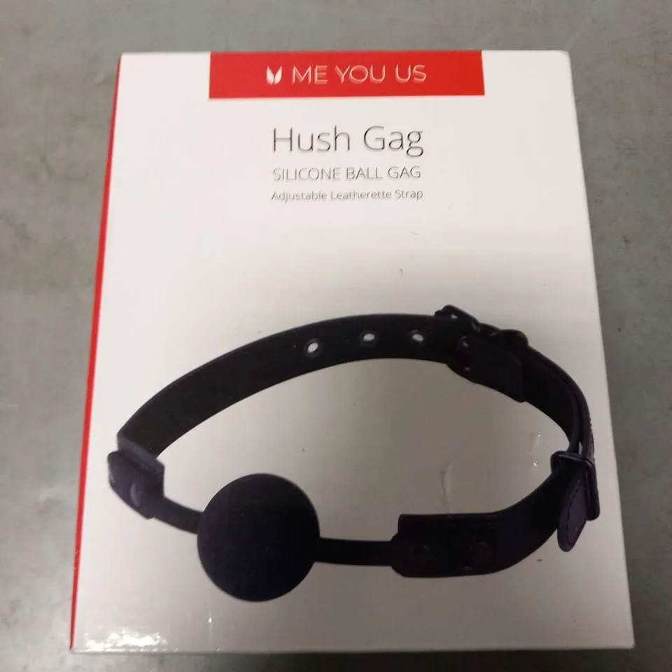 BOXED ME YOU US HUSH GAG SILICONE BALL GAG