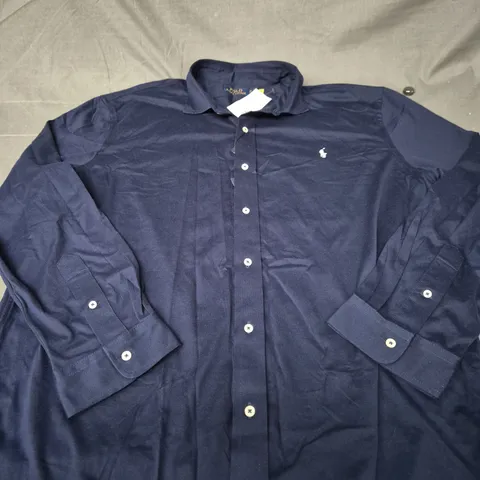 POLO RALPH LAUREN NAVY DRESS SHIRT – MEN'S XXL (UK 44-46 APPROX)