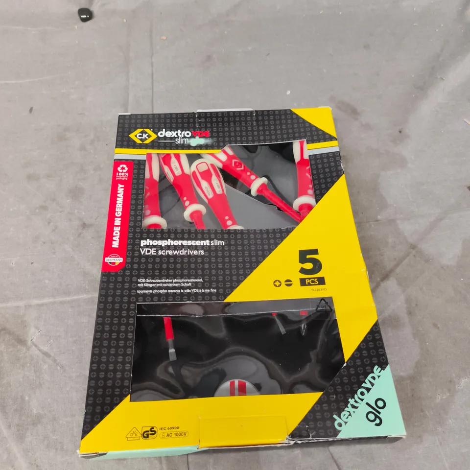 DEXTRO SLIM VDE SCREWDRIVERS – 5-PIECE SET