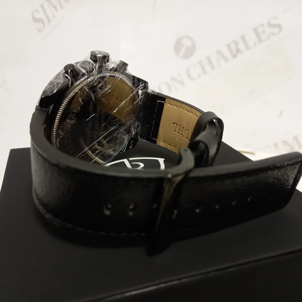 RUCKSTUHL CHRONOGRAPH LEATHER STRAP WATCH RRP £560
