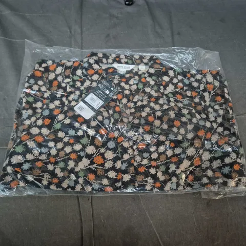 BAGGED WHITE STUFF BLAKE TUNIC β BLACK MULTI, UK 12R