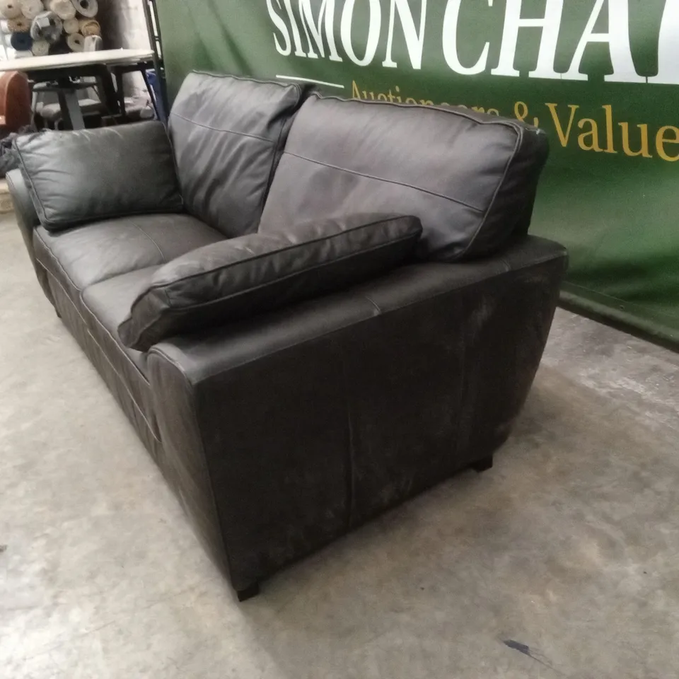 SONA ITALIAN LEATHER 3 SEATER SOFA RRP £1249