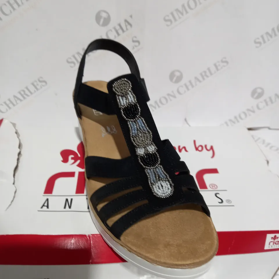 BOXED RIEKER ANTISTRESS WEDGE SANDAL - SIZE 6 1/2