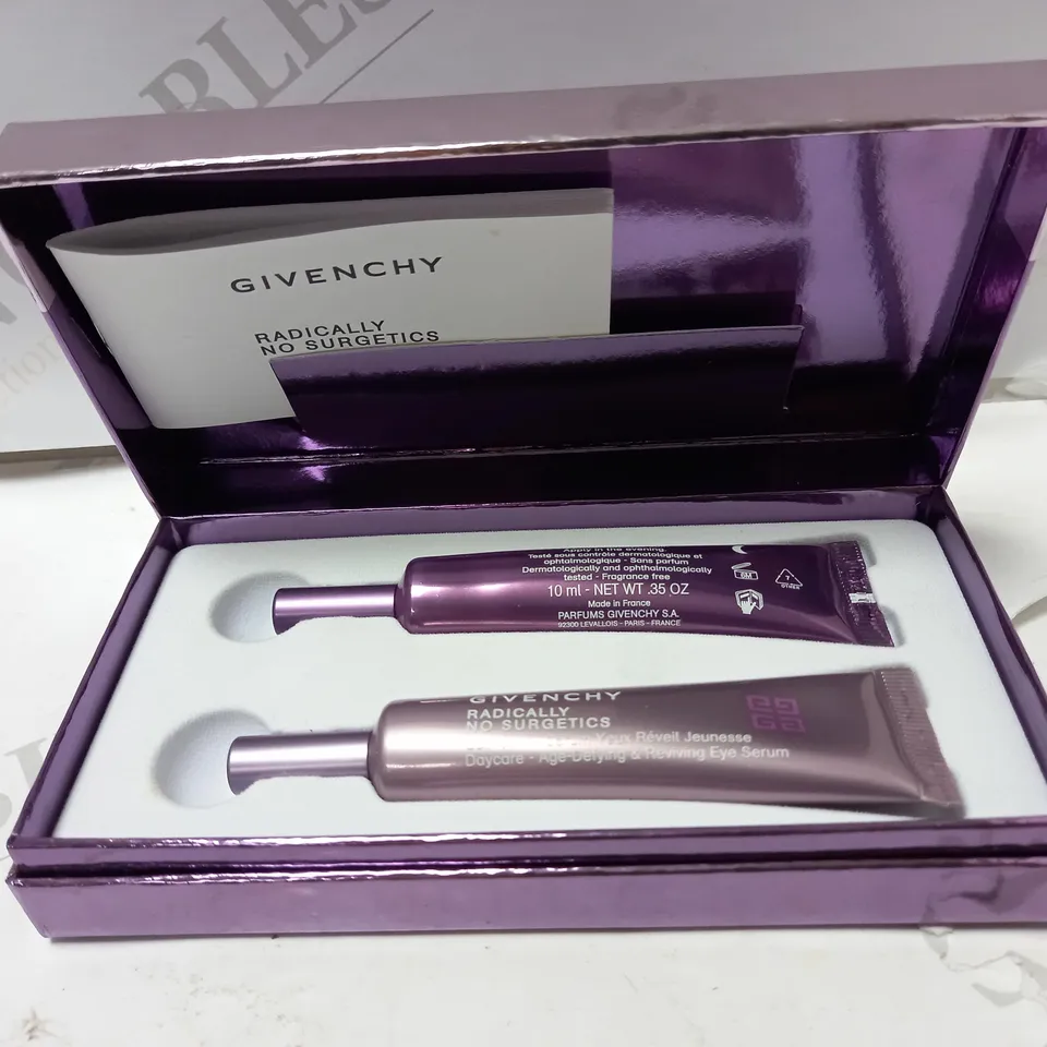 GIVENCHY RADICALLY NO SURGETICS GLOBAL AGE DEFYING EYE TREATMENT DAY (10ML) & NIGHT (10ML)