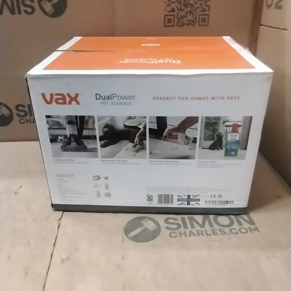 VAX DUAL POWER PET ADVANCE ECR2V1P UPRIGHT CARPET CLEANER - GREY