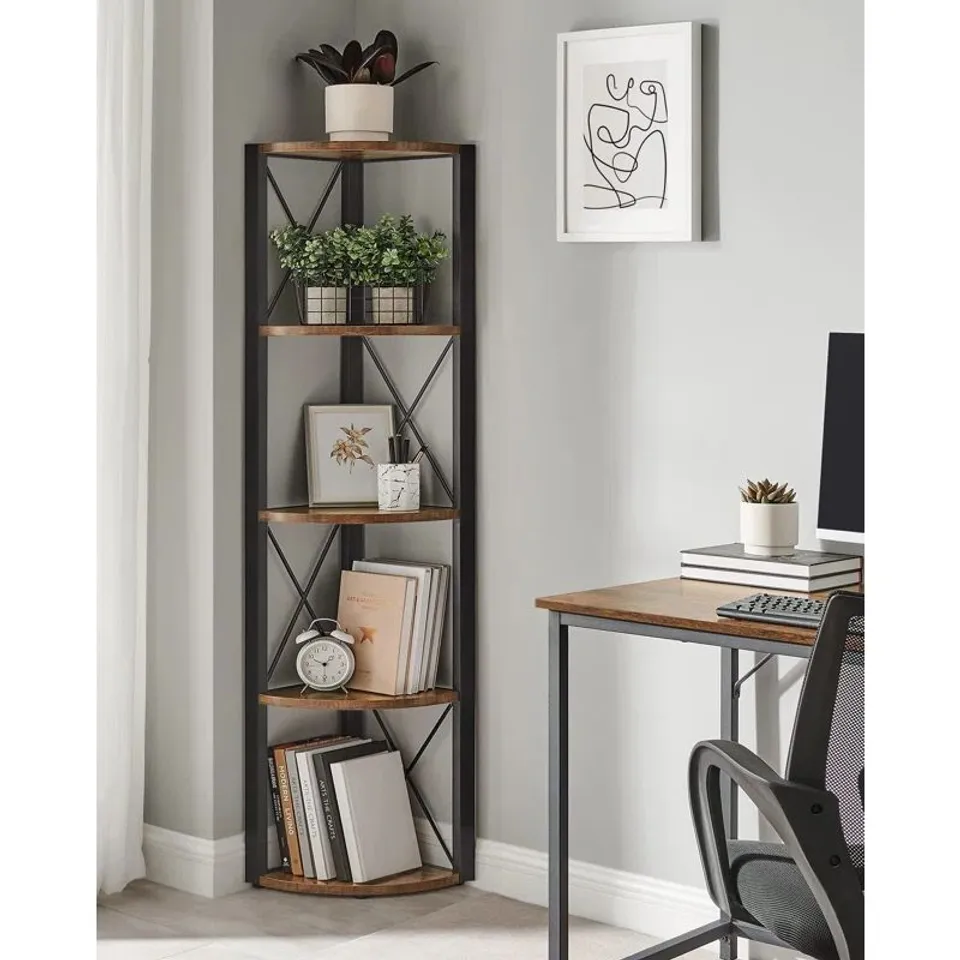 BOXED VERDON CORNER BOOKCASE (1BOX)