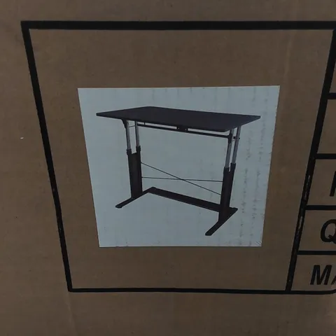 BOXED ADJUSTABLE SIT TO STAND HOME OFFICE DESK (1 BOX)