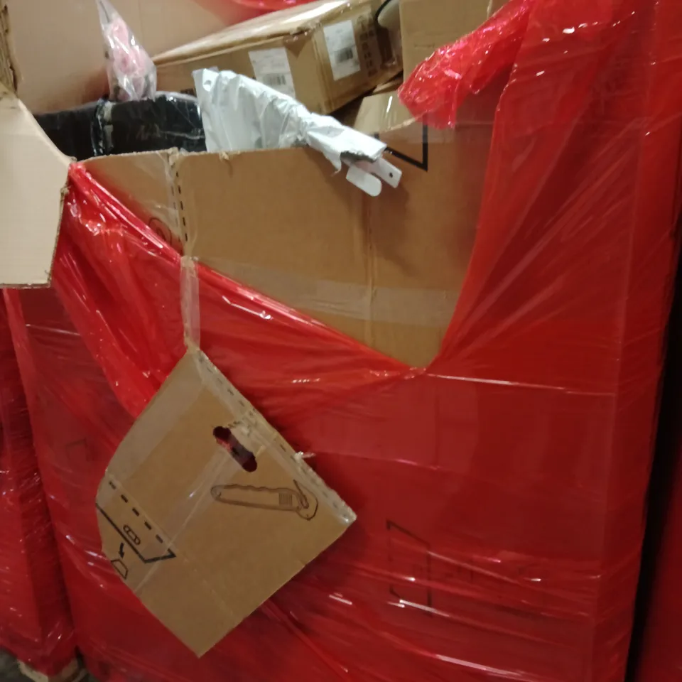 PALLET OF ASSORTED HOUSEHOLD GOODS AND PRODUCTS TO INCLUDE;CANOPY TENT, CEILING LIGHT,POPUP TENT