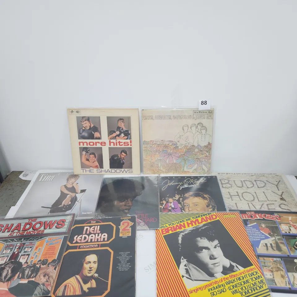 10 X VINYL RECORD LPS.