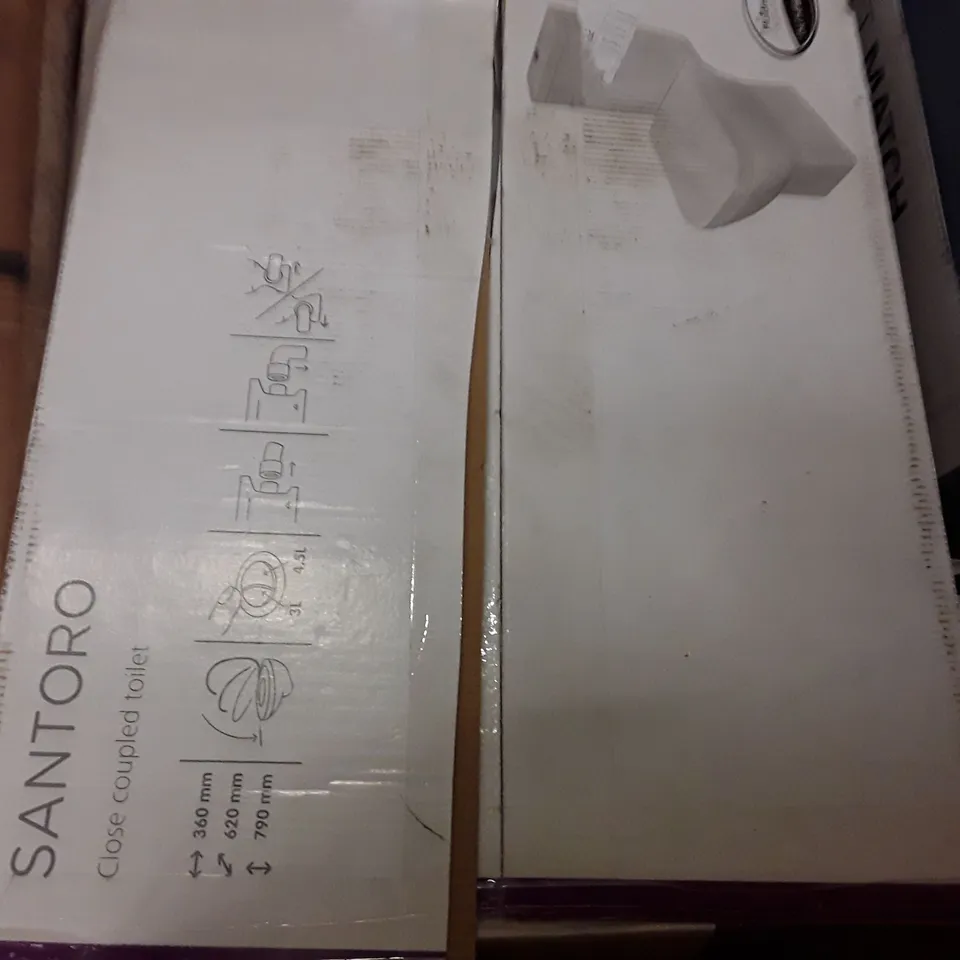 BOXED SANTORO CLOSE COUPLED TOILET 