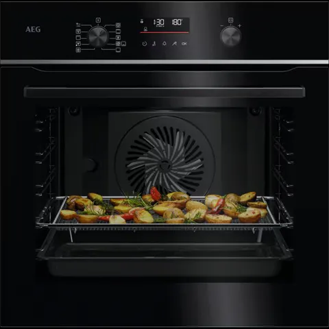 AEG 6000 SENSECOOK PYROLYTIC SELF CLEAN BUILT-IN OVEN - TS6PB521AB