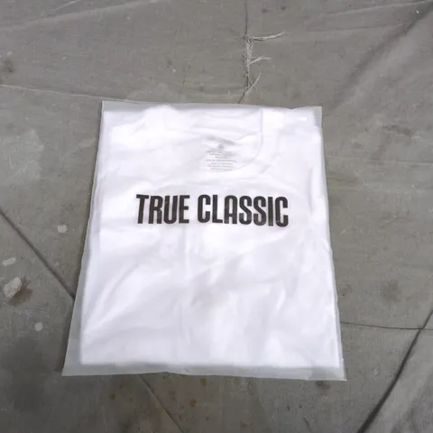 TRUE CLASSIC MEN'S WHITE T-SHIRT - SIZE M