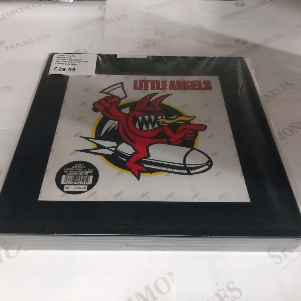 1 X BRUCE SPRINGSTEEN LIVE BOX SET WITH ORIGINAL BOOK UK 1986.  1 X LITTLE ANGELS BOX SET VINYL WITH ORIGINAL VERY LARGE POSTER UK 1991