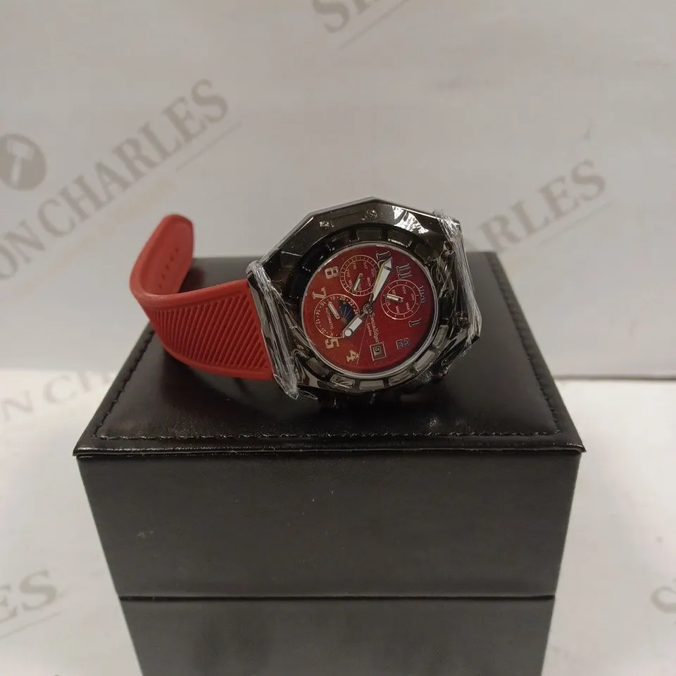 LIMITED EDITION SWAN & EDGAR HAND ASSEMBLED FORTRESS AUTOMATIC RED WATCH RRP £205