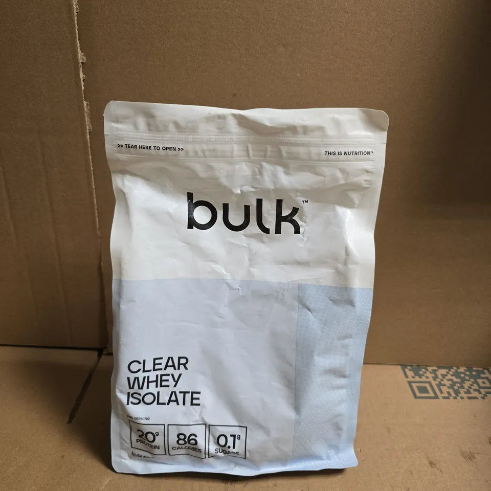 BULK CLEAR WHEY ISOLATE PROTEIN POWDER – SEALED POUCH 500G