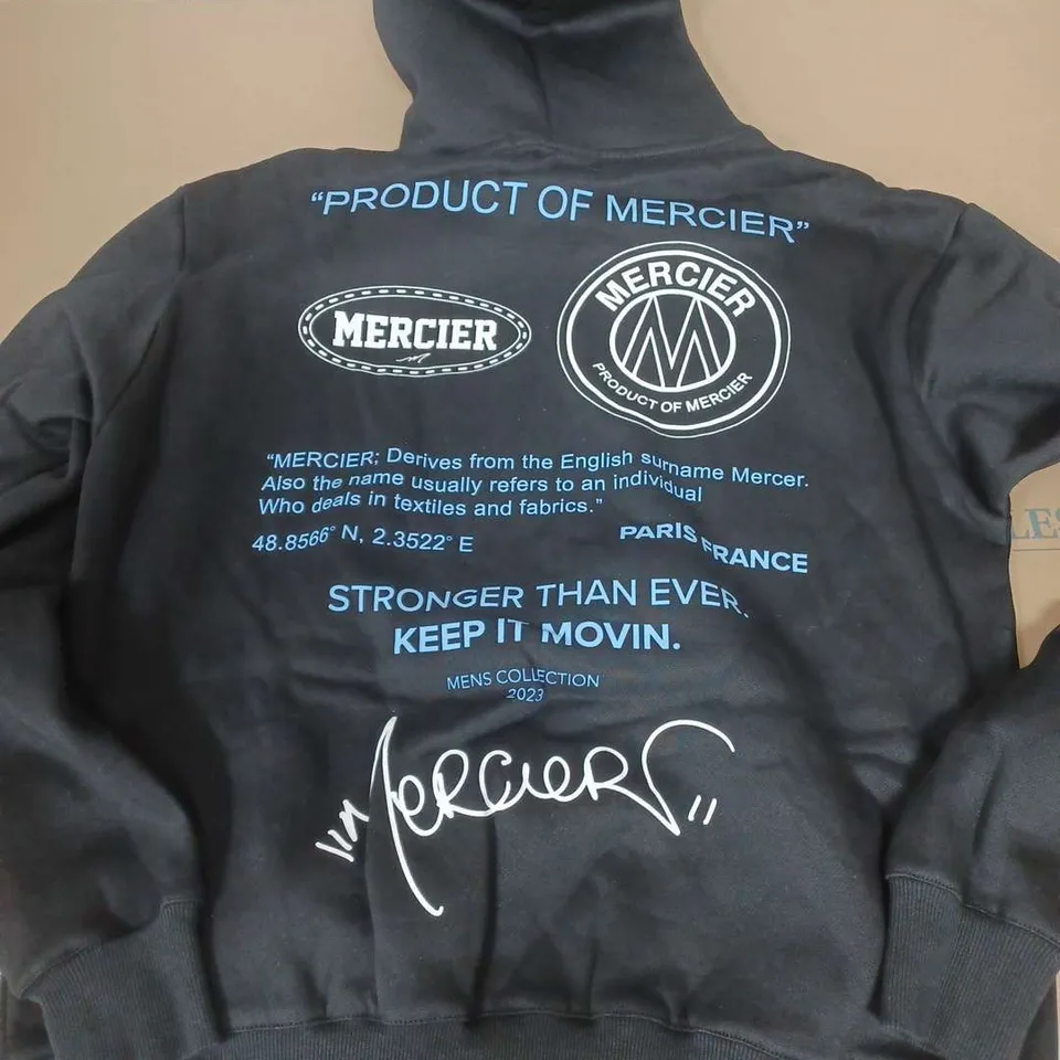MERCIER CARUSO HOODIE IN BLACK - MEDIUM