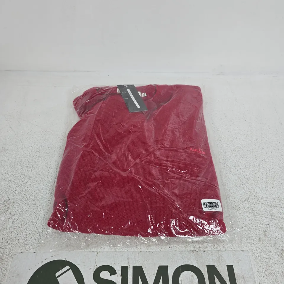 CAVALLI KNIT SWEATER – RED, SIZE XL (UK), MADE IN GREAT BRITAIN