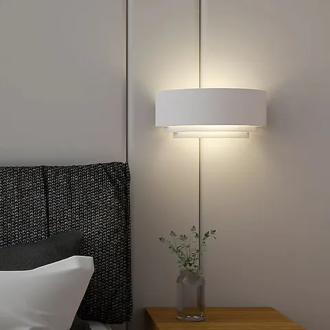 BOXED TCP WHITE 3 TIER STYLE INDOOR WALL LIGHT IP20