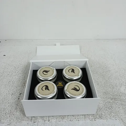 MOTH TRAP DIFFUSERS – SET OF 4 METAL TINS IN WHITE PRESENTATION BOX 