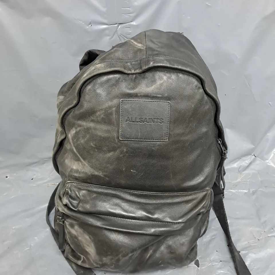 ALLSAINTS SIGNITURE BLACK BACKPACK 