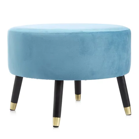 MY HOME STORIES FOOTSTOOL WITH GOLD TIPPED LEGS