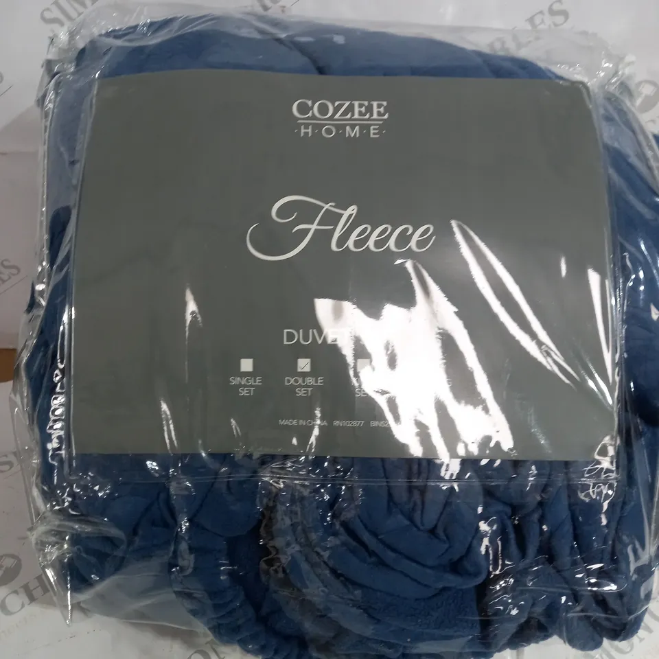 Cozee Home Embossed Fleece Duvet Set