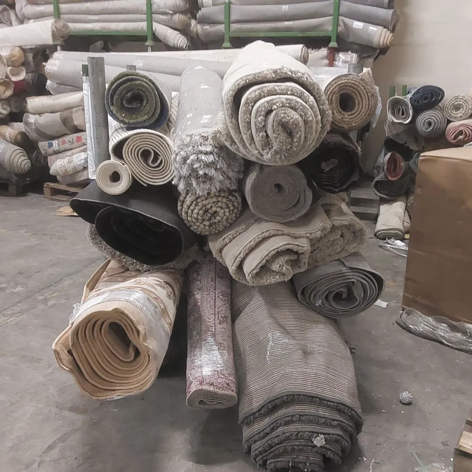 STILLAGE CONTAINING APPROXIMATELY  22x ASSORTED DESIGNER RUGS - STILLAGE NOT INCLUDED