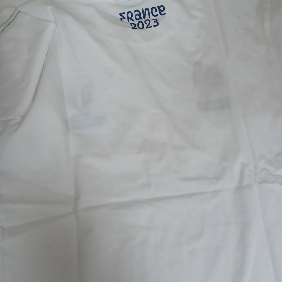 RUGBY WORLD CUP FRANCE 2023 COTTON T-SHIRT - UK SIZE MEDIUM