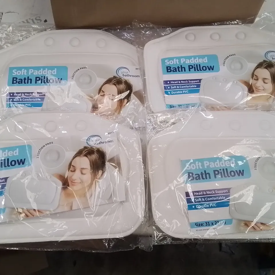 LOT CONTAINING LARGE AMOUNT OF BRAND NEW YOUR BATHROOM SOFT PADDED PILLOW
