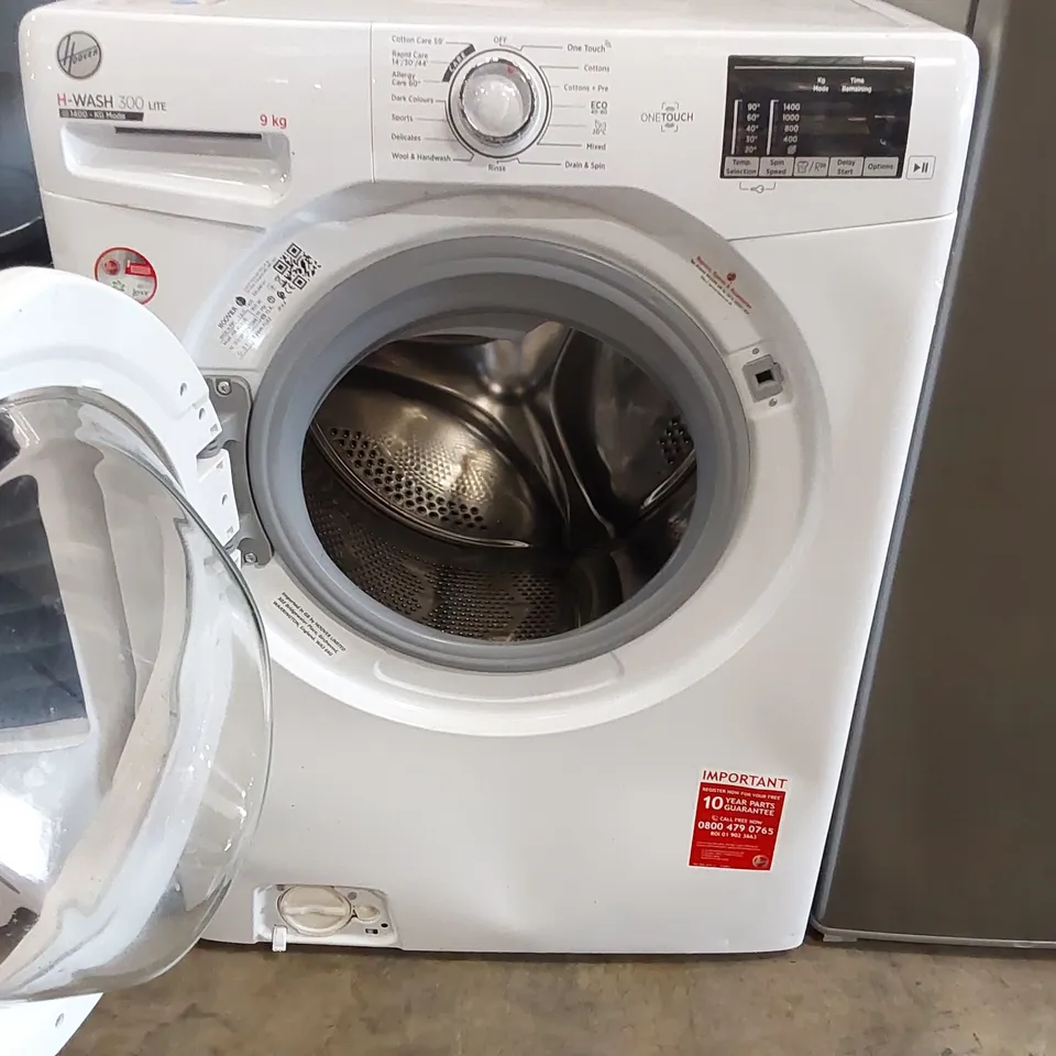 HOOVER H3W492DE-80 H-WASH 300 9KG 1400RPM FREESTANDING WASHING MACHINE WHITE - UNPROCESSED RETURN