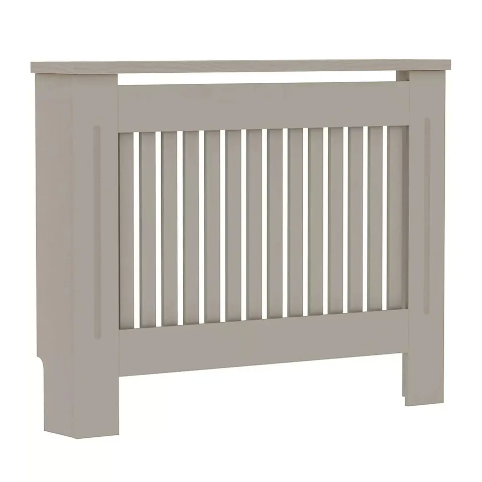 BOXED NEO MEDIUM GREY DECORATIVE WOODEN RADIATOR COVER (1 BOX)