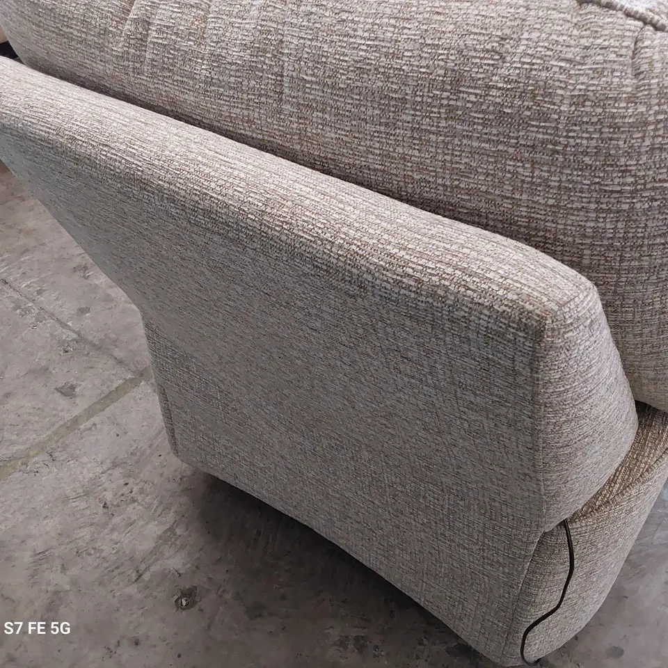 QUALITY BRITISH DESIGNER G PLAN CHADWICK POWER RECLINING EASY CHAIR LOOM SHALE FABRIC 
