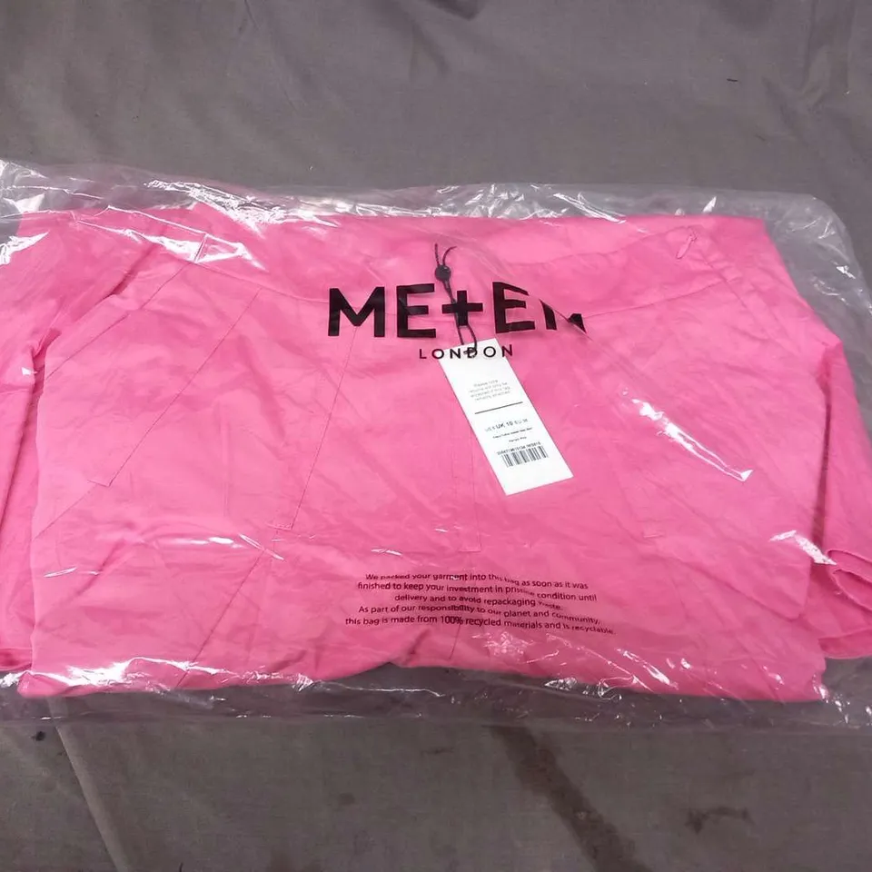 BAGGED ME+EM HEAVY COTTON SATEEN MAXI SKIRT PERFECT PINK SIZE 10